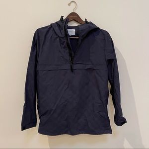 Saturdays New York Navy Blue Zip Up Windbreaker Jacket Size L